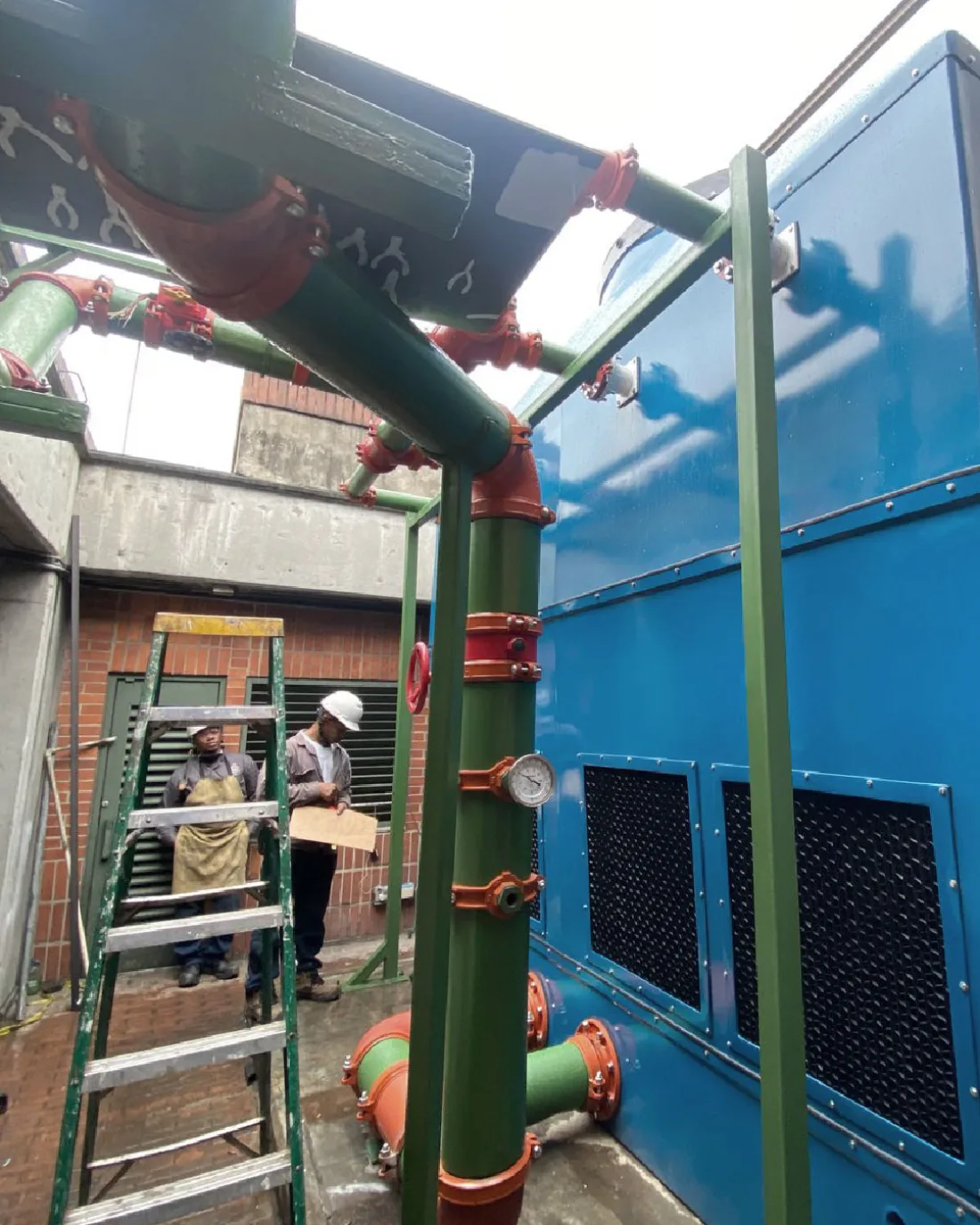 Equipos de climatización en una instalación técnica